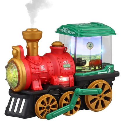 Electric Spray Steam Train Toy For Kids With Lights And Sound 8