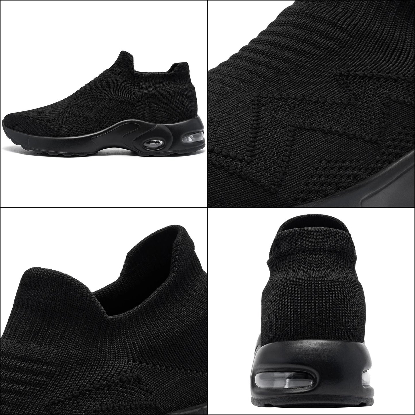Safety Shoes Breathable Steel Toe Work Sneakers Lightweight Slip On Boots 5