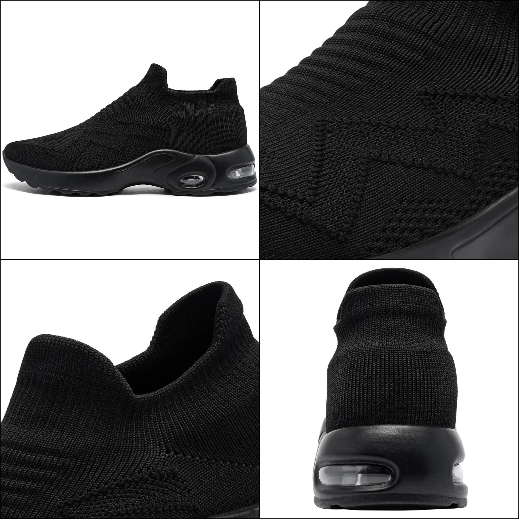 Safety Shoes Breathable Steel Toe Work Sneakers Lightweight Slip On Boots 5