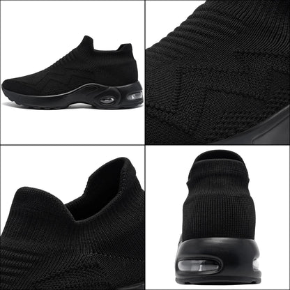 Safety Shoes Breathable Steel Toe Work Sneakers Lightweight Slip On Boots 5