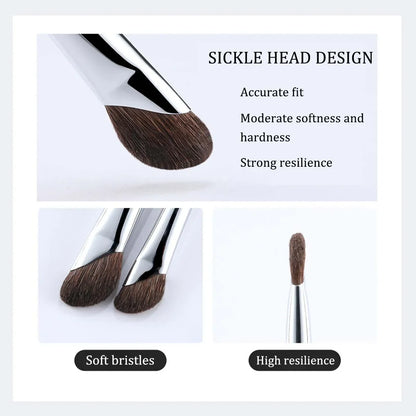 Portable 3D Contour Nose Shadow Brush, Highlighter Makeup Brush, Angled Eyeliner Wand for Travel and Professional Use