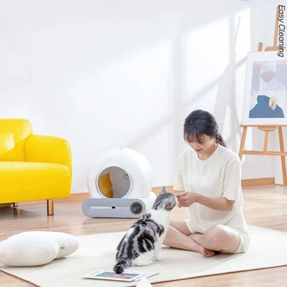 Automatic Cleaning Cat Litter Box Smart Enclosed Electric Toilet With Deodorizing For OdorFree Home 1