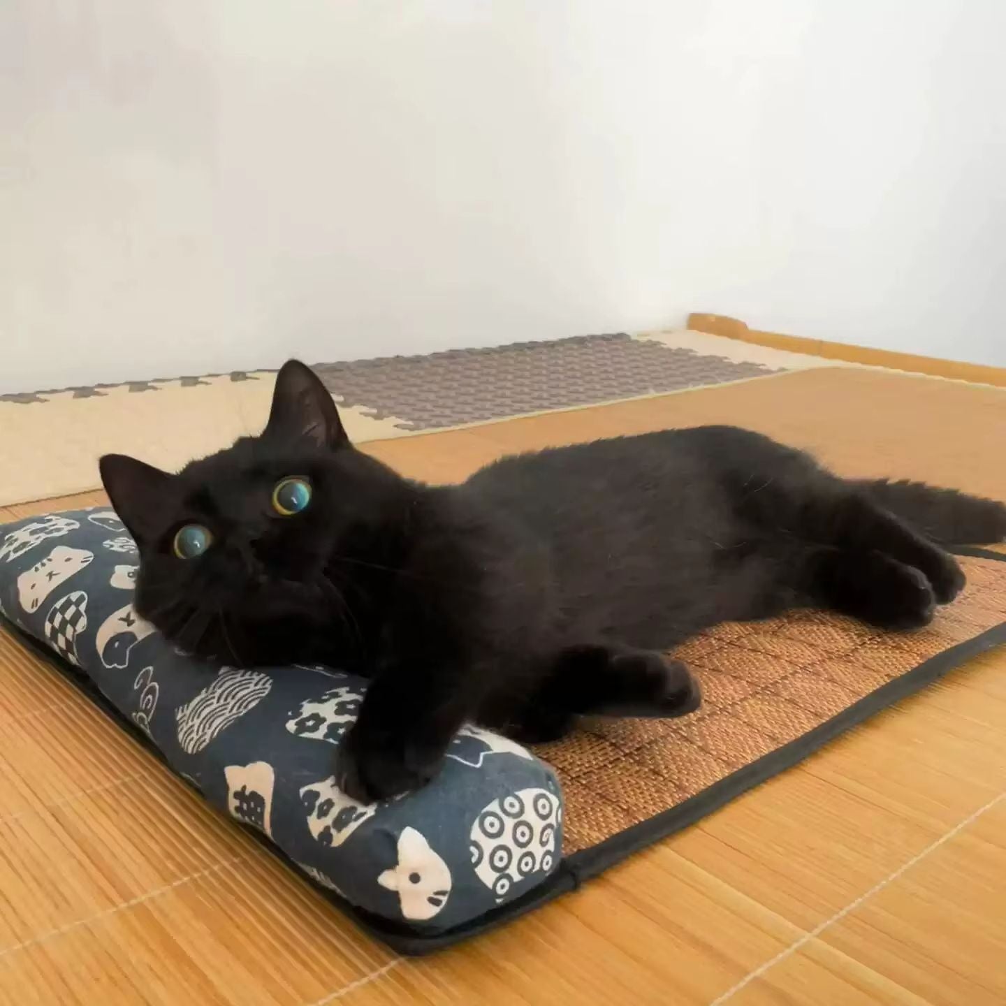 Natural Rattan Cooling Mat For Cats And Dogs  Breathable Summer Pet Bed Pad 1