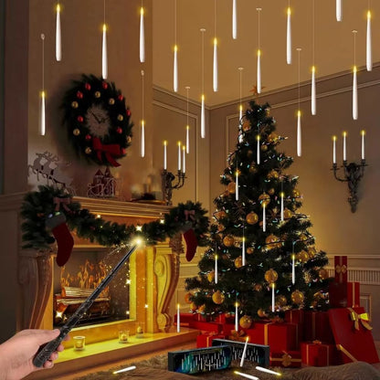LED Floating Candles With Remote Magic Wand  Flameless Flickering Lights For Wedding  Holiday Decor 2