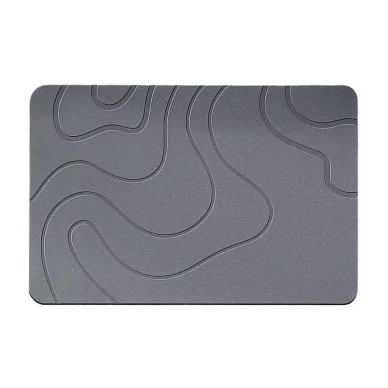 Quick-Dry Diatomite Stone Bath Mat – Super Absorbent Non-Slip Shower Rug for Bathroom & Entryway