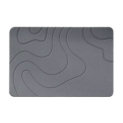 Quick-Dry Diatomite Stone Bath Mat – Super Absorbent Non-Slip Shower Rug for Bathroom & Entryway