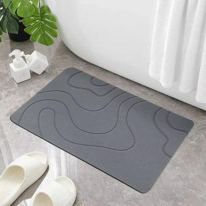 QuickDry Diatomite Stone Bath Mat  Super Absorbent NonSlip Shower Rug For Bathroom  Entryway 3