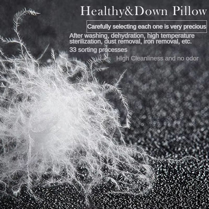 Luxury Goose Down Pillow  95 White Goose Down With Cotton Cover For HotelQuality Sleep 1