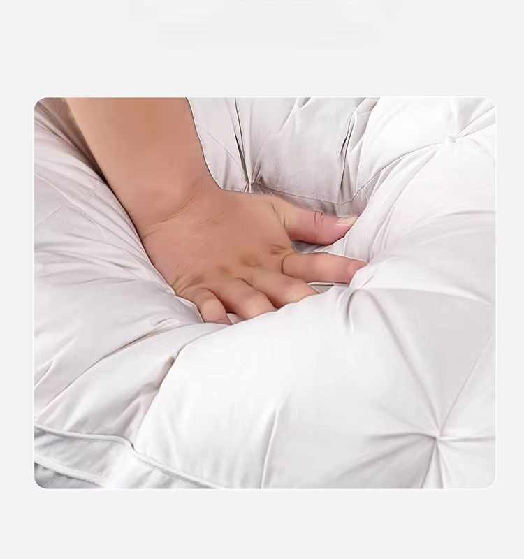 Luxury Goose Down Pillow  95 White Goose Down With Cotton Cover For HotelQuality Sleep 3