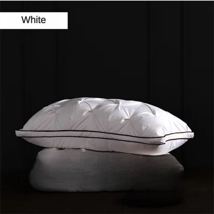 Luxury Goose Down Pillow  95 White Goose Down With Cotton Cover For HotelQuality Sleep 5