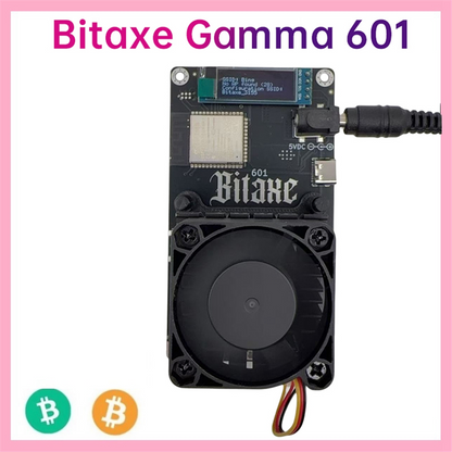 Bitaxe Gamma 601, 1.2TH/S BTC Solo Miner with BM1370 Chip, 18-22W