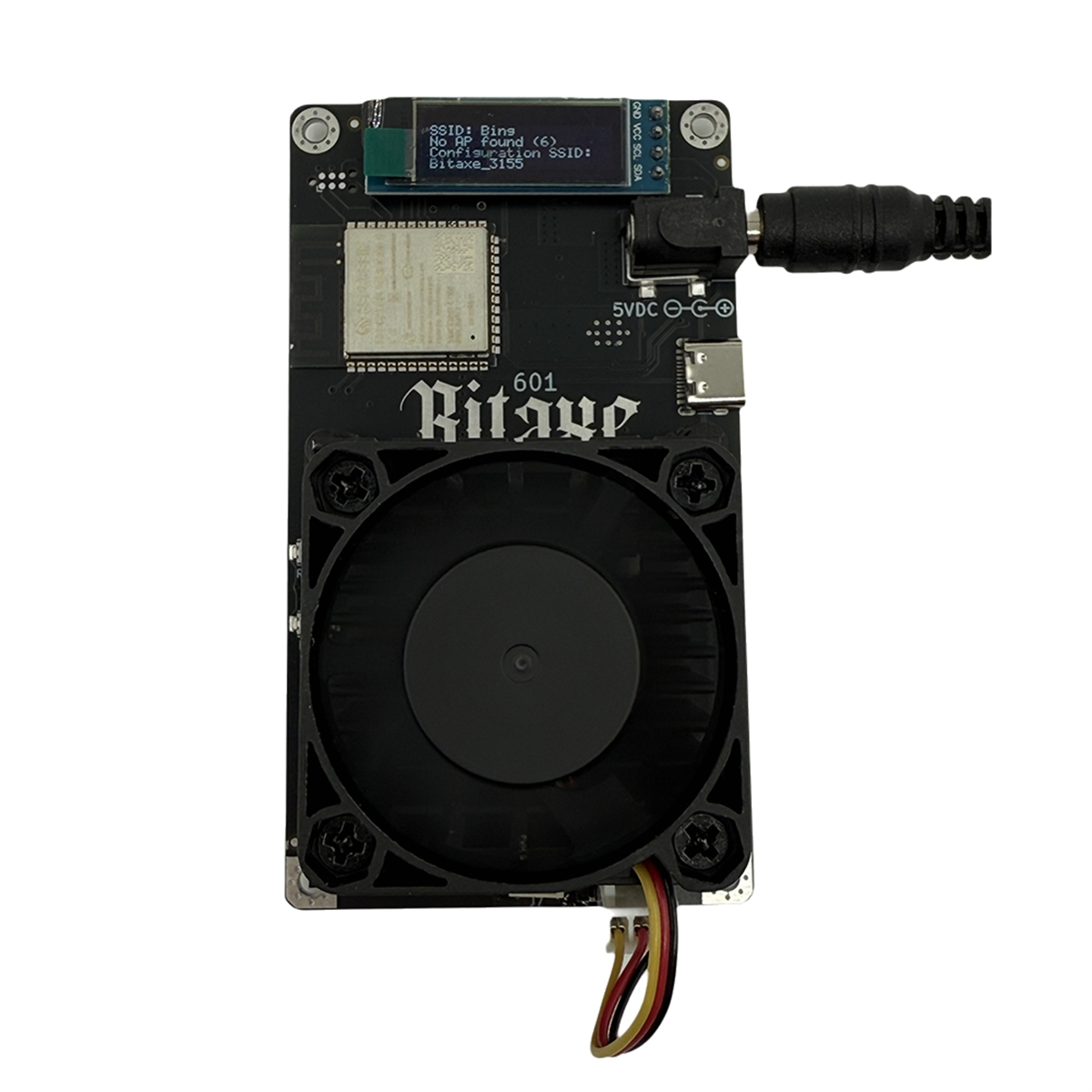 Bitaxe Gamma 601, 1.2TH/S BTC Solo Miner with BM1370 Chip, 18-22W