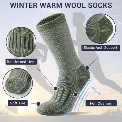Ultra Warm Merino Wool Socks For Men  Women Thermal Winter Hiking Socks Breathable Boot  Skiing Soc 1