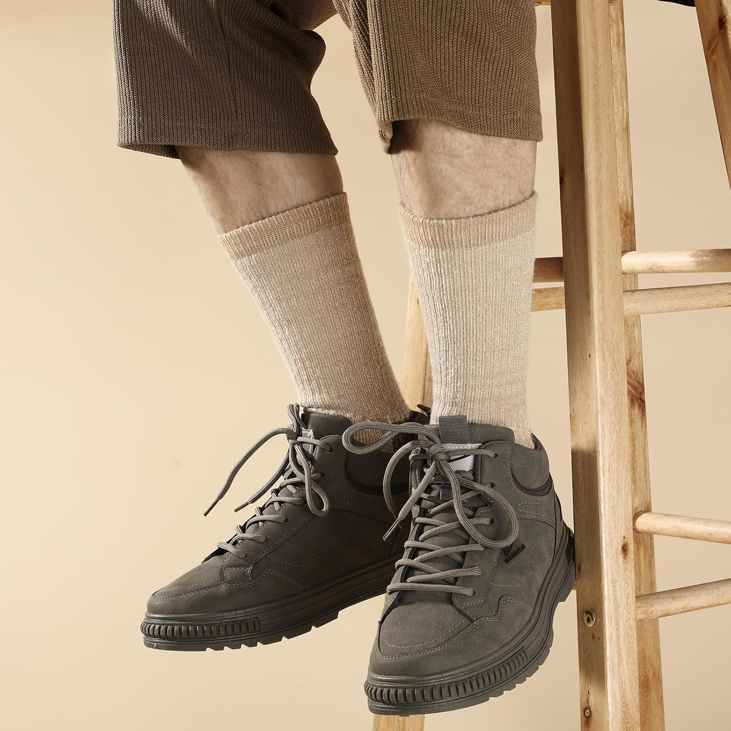 Ultra Warm Merino Wool Socks for Men & Women, Thermal Winter Hiking Socks, Breathable Boot & Skiing Socks