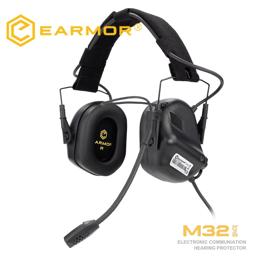 EARMOR M32 MOD4SE Tactical Shooting Earmuffs  Noise Reduction Headset With Helmet ARC Rail  Kenwood 11