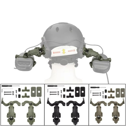 EARMOR M32 MOD4SE Tactical Shooting Earmuffs  Noise Reduction Headset With Helmet ARC Rail  Kenwood 4