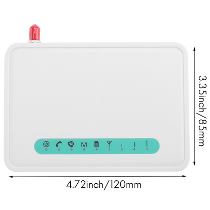 Desktop Caller Dialer with SIM Card Slot, Y14A Quad Band GSM Fixed Wireless Terminal for Home & Business Phone Lines
