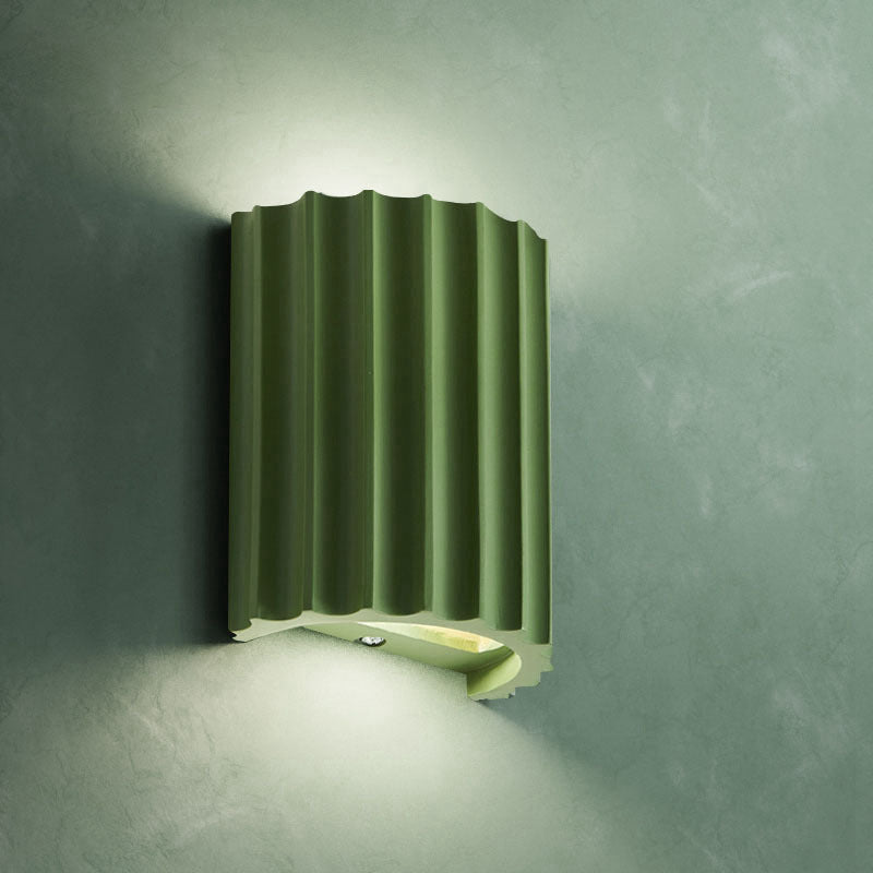 Nordic LED Wall Lamp, Modern Pumpkin Resin Sconce for Bedroom, Bedside Home Decor Lighting