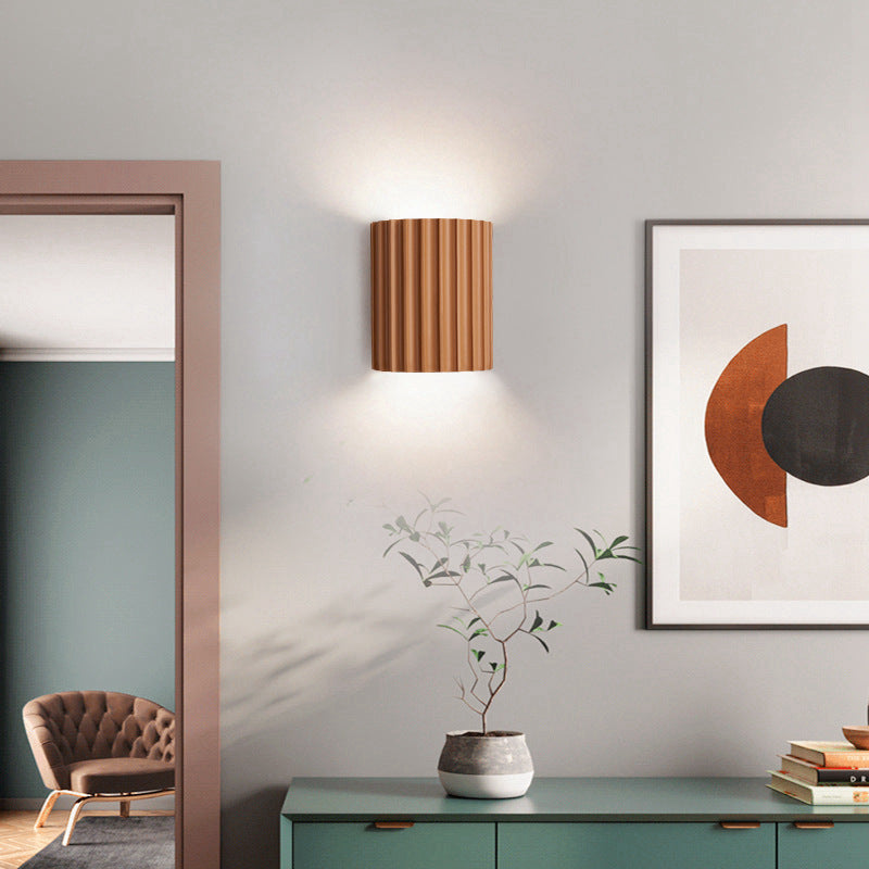 Nordic LED Wall Lamp Modern Pumpkin Resin Sconce For Bedroom Bedside Home Decor Lighting 3
