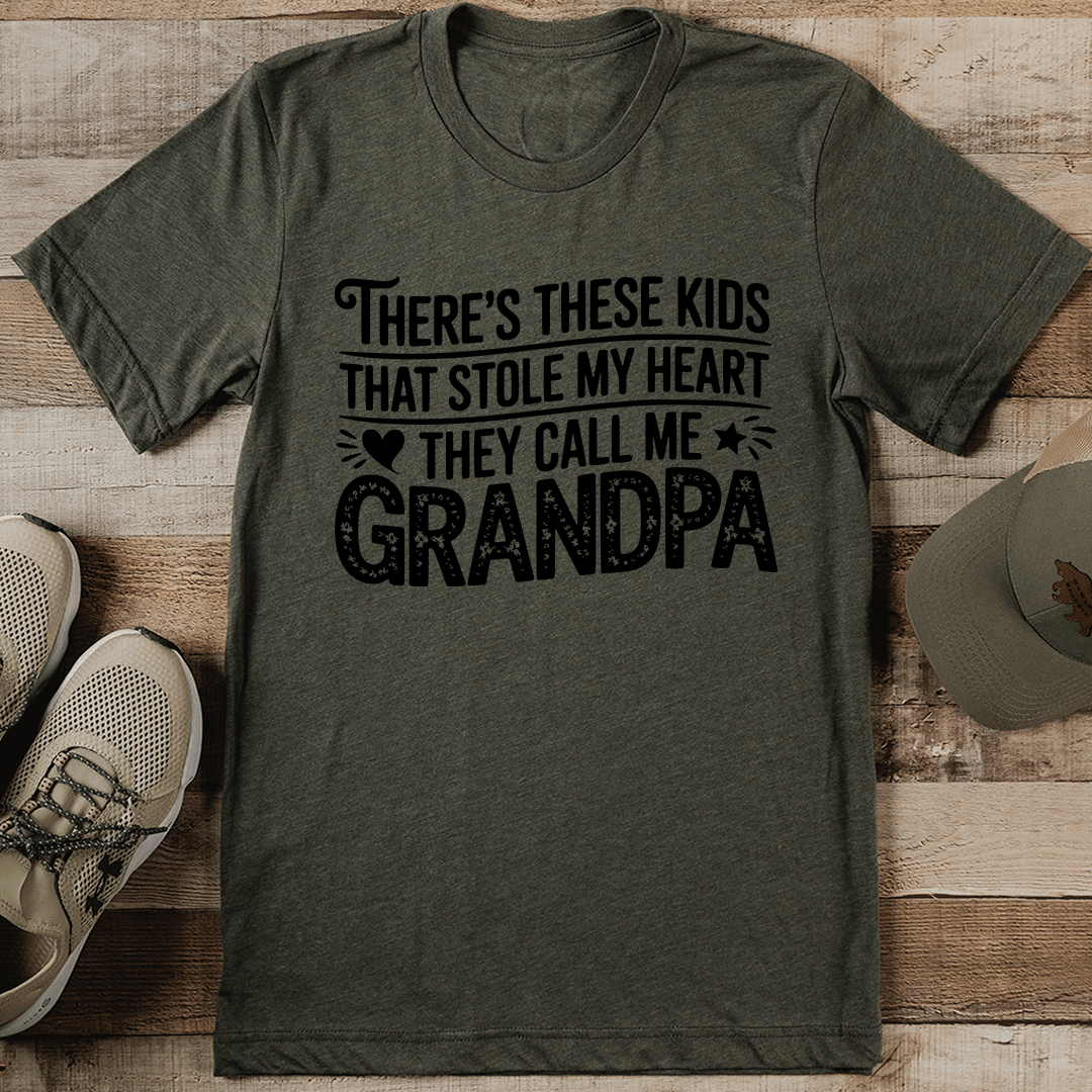 Theres These Kids Thats Sole My Heart The Call Me Grandpa Tee 2