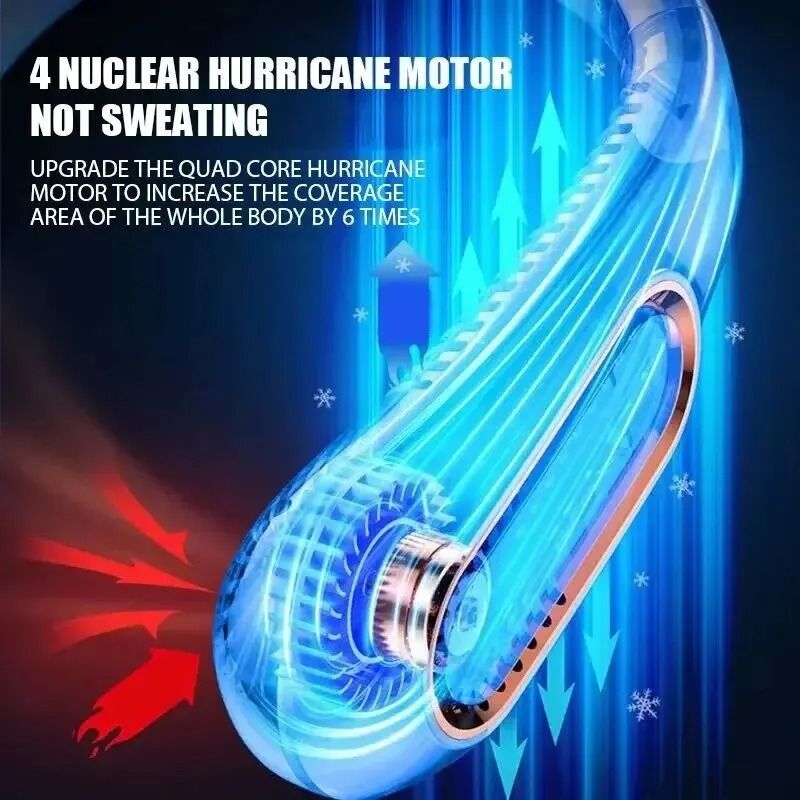 Hands Free Rechargeable Bladeless Neck Fan 2