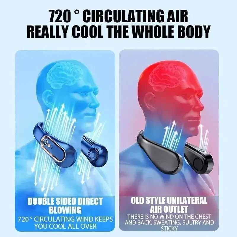 Hands Free Rechargeable Bladeless Neck Fan 3