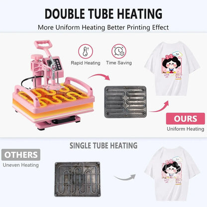 Multifunction Heat Press Machine For T Shirts Mugs Hats And Plates 3