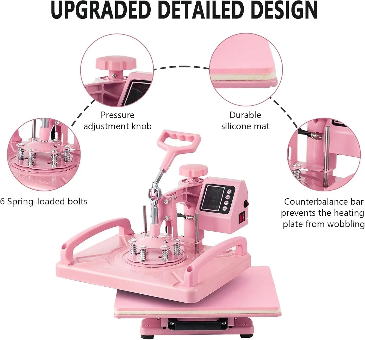 Multifunction Heat Press Machine For T Shirts Mugs Hats And Plates 4