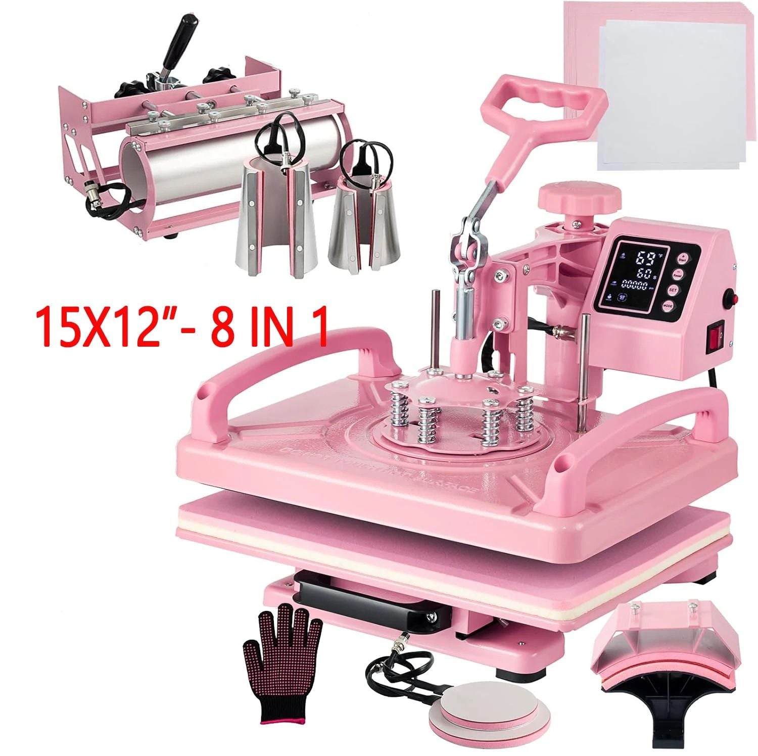 Multifunction Heat Press Machine For T Shirts Mugs Hats And Plates 7