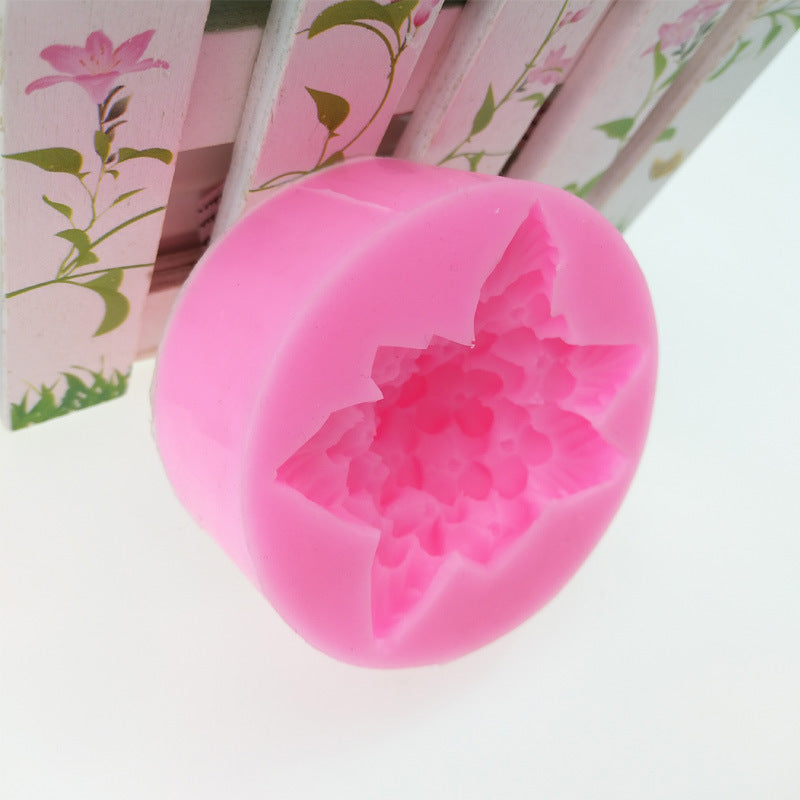 Hydrangea Flower Silicone Soap Molds for Soap Making, Handmade Resin Form Mould, DIY Fondant Cake Decorating Tools