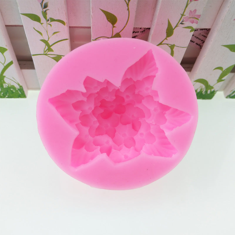 Hydrangea Flower Silicone Soap Molds for Soap Making, Handmade Resin Form Mould, DIY Fondant Cake Decorating Tools