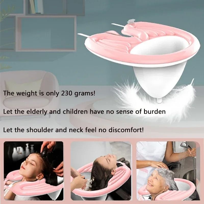 Inflatable Portable Shampoo Basin For Comfort Hair Washing 1
