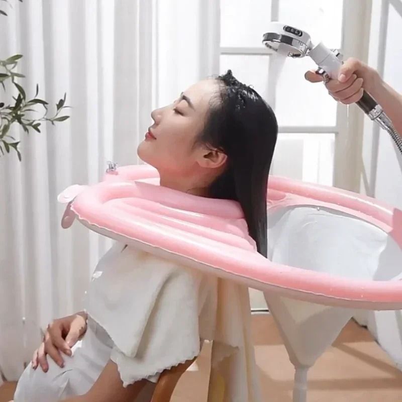 Inflatable Portable Shampoo Basin For Comfort Hair Washing 3