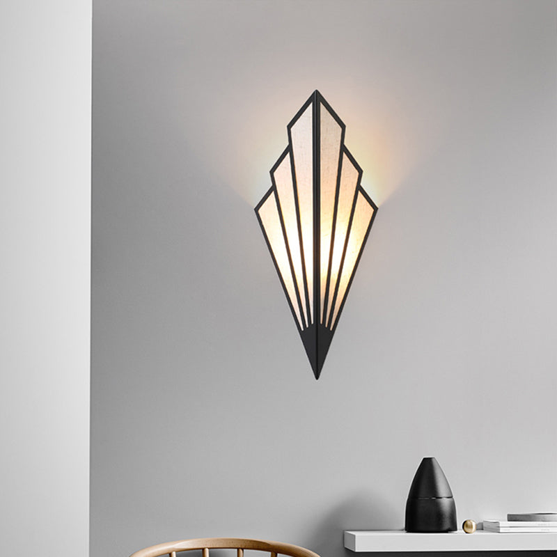 Nordic LED Wall Lamp for Bedroom & Living Room, Fan-shaped Bedside Lighting, Modern Wall Lights for Corridor, Aisle