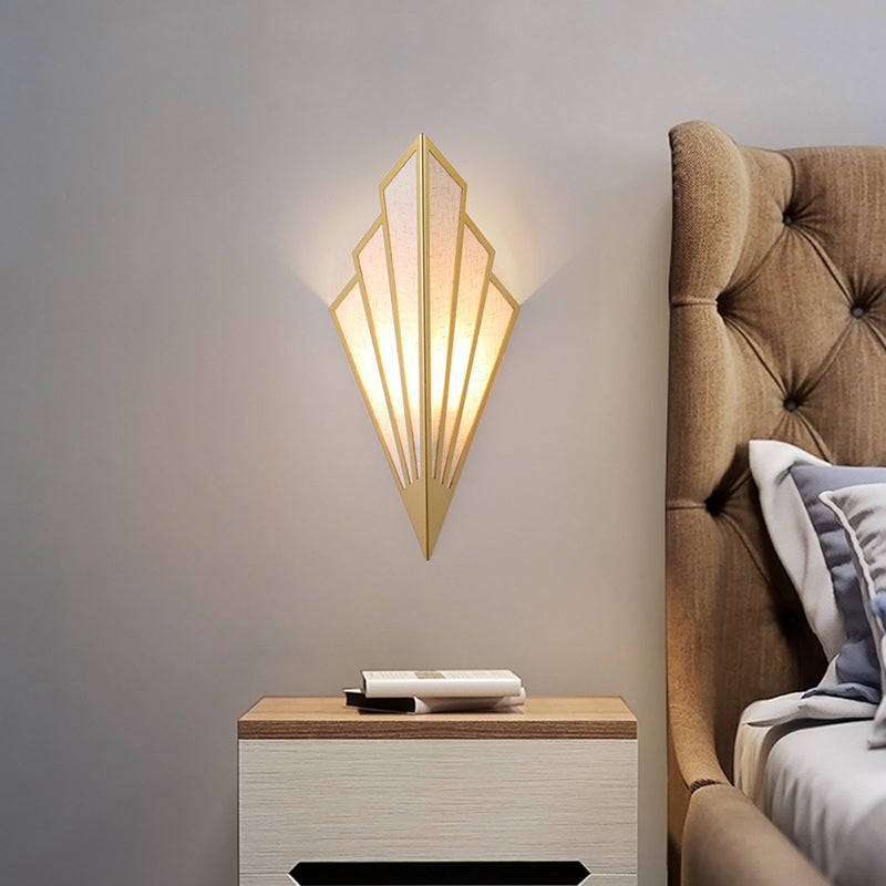 Nordic LED Wall Lamp for Bedroom & Living Room, Fan-shaped Bedside Lighting, Modern Wall Lights for Corridor, Aisle