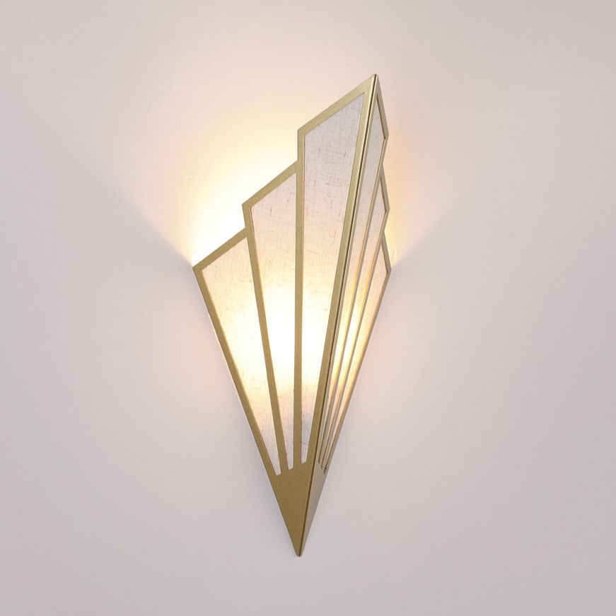 Nordic LED Wall Lamp for Bedroom & Living Room, Fan-shaped Bedside Lighting, Modern Wall Lights for Corridor, Aisle
