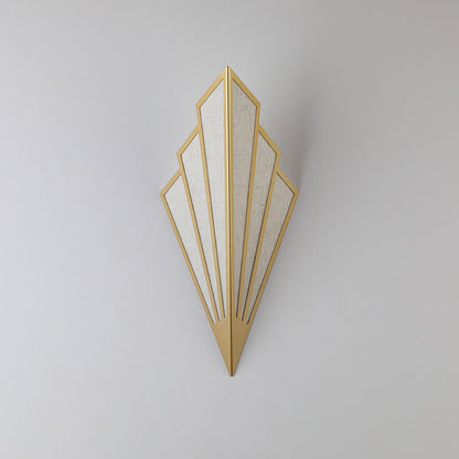 Nordic LED Wall Lamp for Bedroom & Living Room, Fan-shaped Bedside Lighting, Modern Wall Lights for Corridor, Aisle