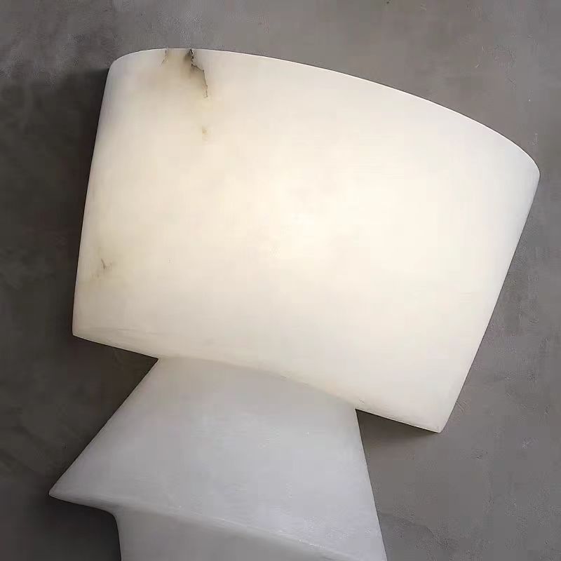 Modern Luxury Spanish Marble Wall Lamp, Creative LED Wall Light for Bedroom, Living Room, Bathroom, Corridor, Villa
