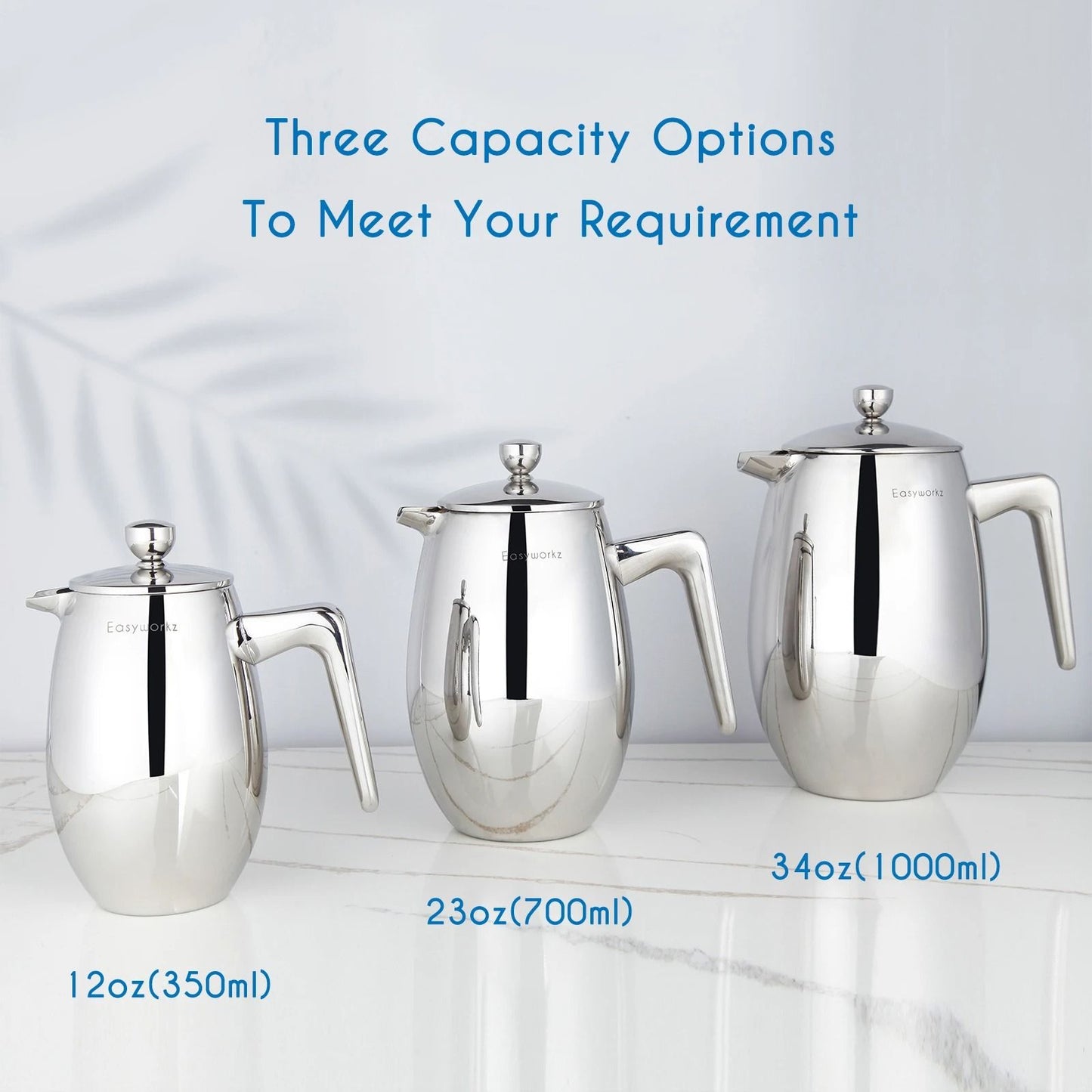 French Press Coffee Maker Double Wall Stainless Steel Insulated Thermal Cafetiere With 4 Level Filt 6