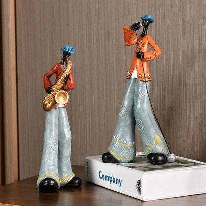 Modern Resin Musical Instrument Figurines, Decorative Ornaments & Stylish Home Decoration Accessories for Living Room