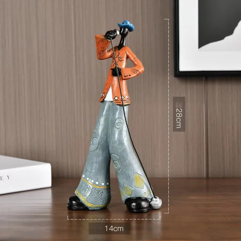 Modern Resin Musical Instrument Figurines, Decorative Ornaments & Stylish Home Decoration Accessories for Living Room
