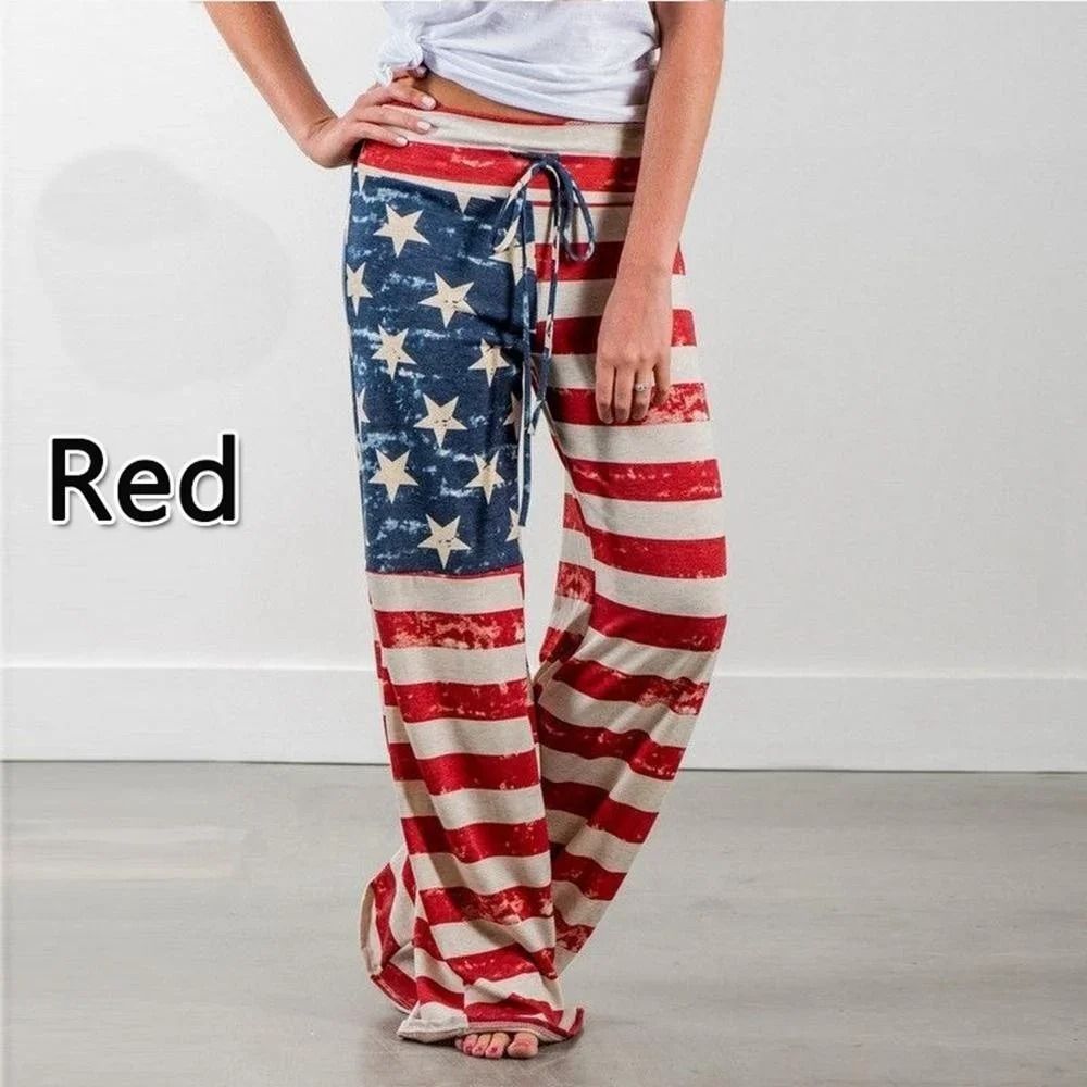 Women Casual Wide Leg Yoga Pants With Drawstring And Stretch Fit 2