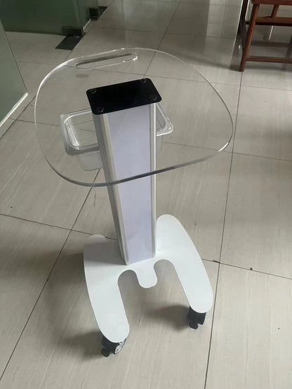 Professional ABS Beauty Salon Trolley Cart with Wheels, Aluminum Stand, Mobile Organizer for Personal Care Appliance