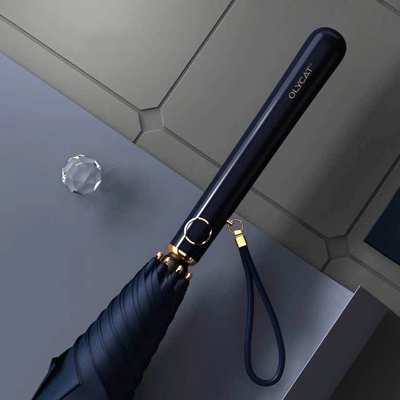 Premium OLYCAT Korean Style Women Umbrella Rain and Sun Protection, Long Handle Windproof 8K Travel Golf Umbrella