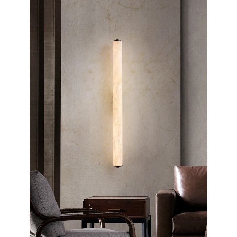 Luxury Full Copper Snowflake Marble LED Wall Lamp Modern Spanish Natural Light For Living Room Bedr 3