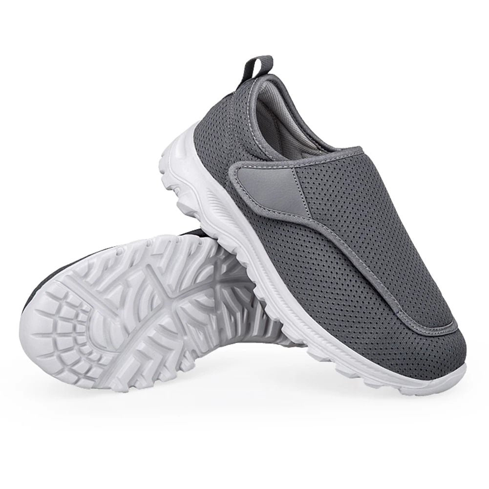 Men Diabetic Orthopedic Walking Shoes Wide Fit Slip On With Velcro Closure 8
