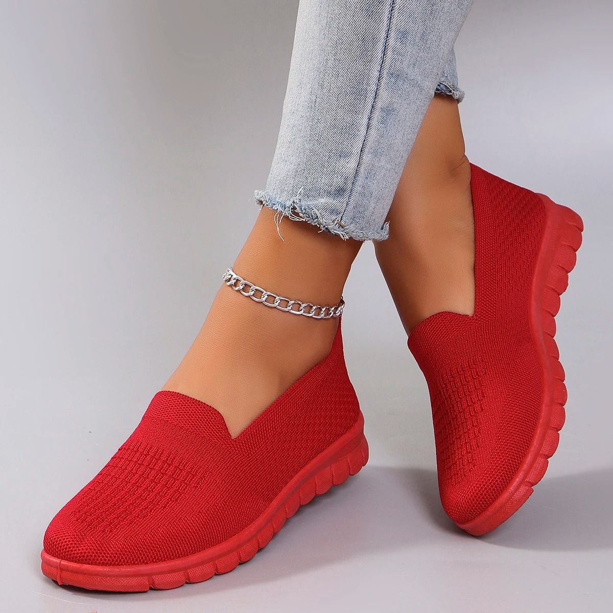 Women Summer Mesh Flat Shoes Breathable Casual Sneakers 5