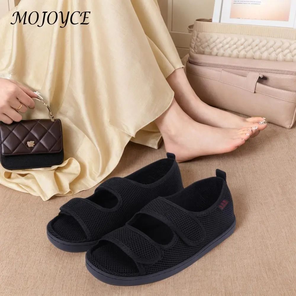 Men Diabetic Sandals Wide Fit With Adjustable Velcro For Swollen Feet 1