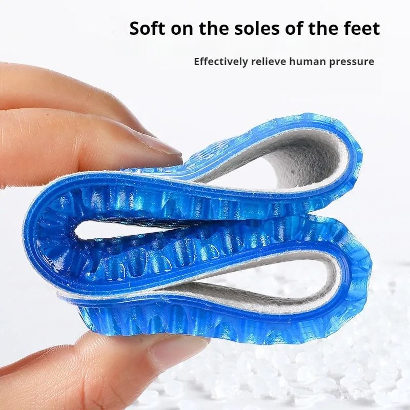 Silicone Honeycomb Insoles Shock Absorption Breathable Shoe Pads 1