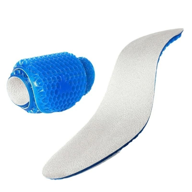 Silicone Honeycomb Insoles Shock Absorption Breathable Shoe Pads 4